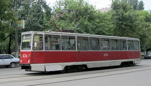 Трамвай з парку вагонів Криворіжелектротранс