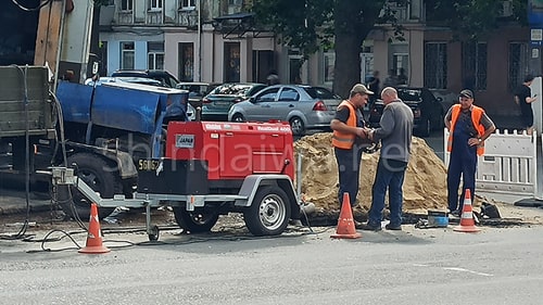 Авария на магистральной трубе водопровода на ул. Мясоедовской Одесса