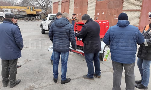 Приемка агрегата Shindaiwa специалистами Укрзалiзниця