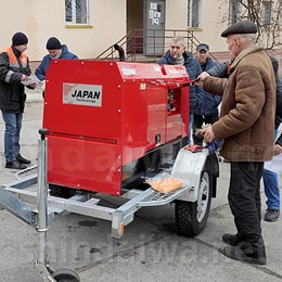 Презентация и поставка агрегата САК Shindaiwa на Укрзализныце