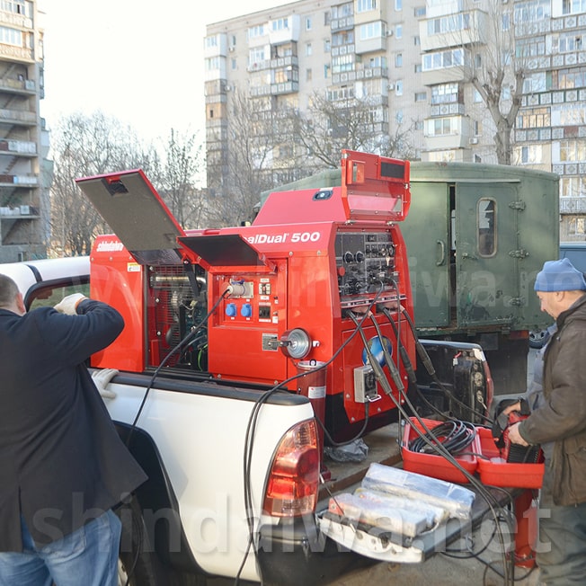 Демонстрація роботи агрегату Shindaiwa на Чорноморськводоканал 