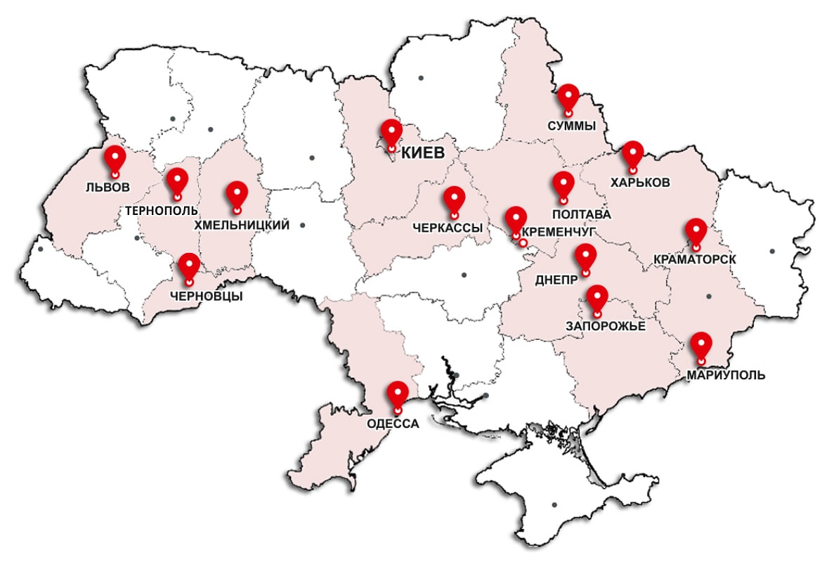 Shindaiwa на карте Украины - Сварочное оборудование - Shindaiwa